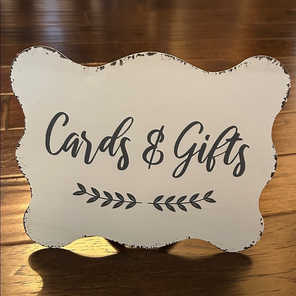 Wedding cards & gifts and guest book signs